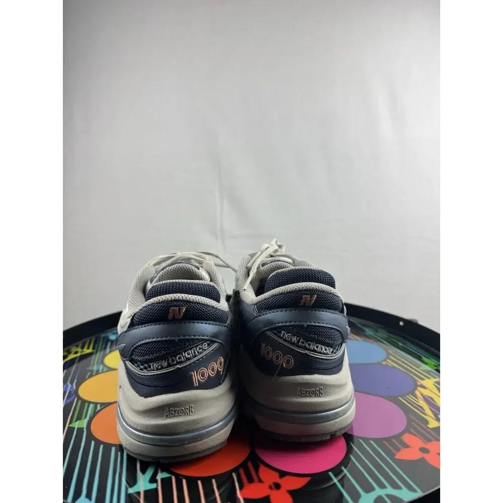 New Balance 1000 Lace-Up Low Top Athletic Sneakers Blue/Silver/Gray
